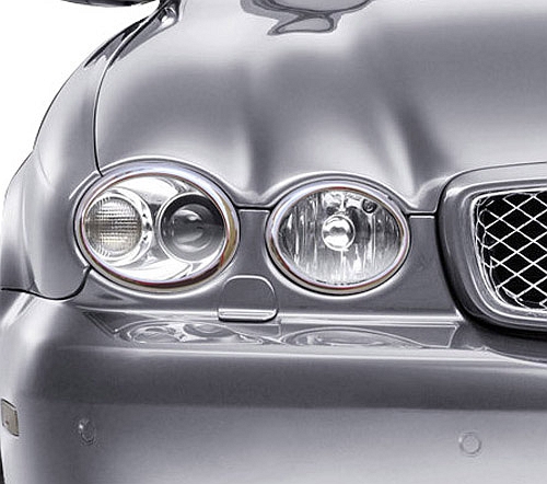UK STOCK 4 Bright CHROME Headlight Head Lamp Surrounds for X